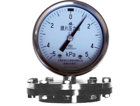 YPF-150B-F不锈钢膜片压力表(-5～5KPa径向型)