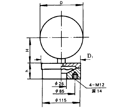 YPF-150B-F不锈钢膜片压力表(-5～5KPa径向型)安装图片