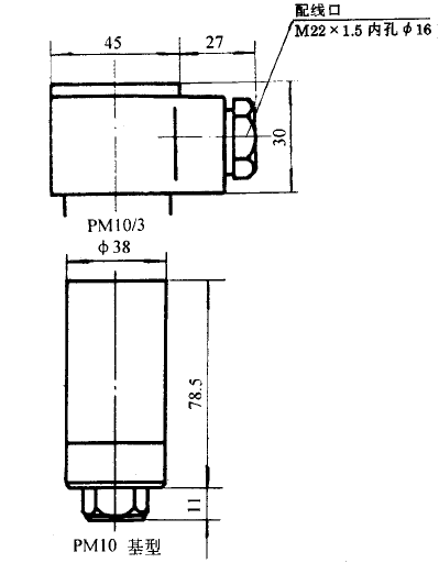 PM10-C/3船用压力变送器安装图片