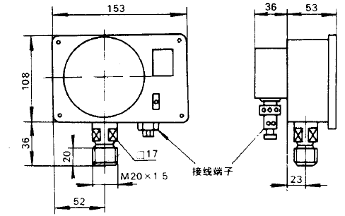 YSG-4电感压力变送器安装图片