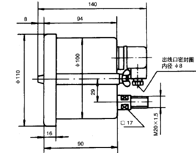 YXC-103B-F磁助式不锈钢电接点压力表(0-1.6MPa轴向带边)安装图片