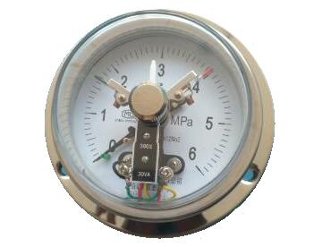 YXC-153B-F磁助式不锈钢电接点压力表(0-6MPa轴向带边)