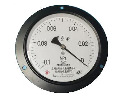 Y-100ZT真空普通压力表(-0.1-0MPa轴向带边)
