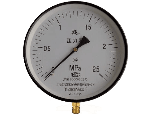 Y-250普通压力表(0-2.5MPa径向型)