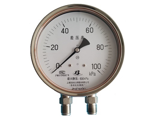 CYW-152B不锈钢差压表0-100KPa径向型